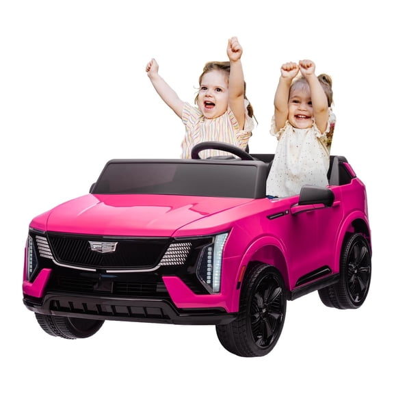 M optimized 24V Kids Ride on Car, 2 Seater Ride on Truck Toy Battery Powered Electric Car for Toddlers, with Remote Control, Spring Suspension, LED Lights and Music for Boys Girls