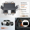 thumbnail image 6 of KFFKFF Rear Seat Extension, Pet Car Seat Cover with Mesh Viewing Panel & Storage Area, 400lbs Capacity, Car Hammock for Pets, 57.4"x30.3", Suitable for Trucks, 6 of 9