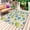 Beige, variant on Green Blue Dinosaur Outdoor Rug for Patio/Deck/Porch, Non-Slip Large Area Rug 3 x 5 Ft, Graffiti Trees Animals Modern Art Indoor Outdoor Rugs Washable Area Rugs, Reversible Camping Rug Carpet Runner