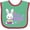 Green and Red, variant on Inktastic My 1st Easter with Bunny and Easter Basket Girls Baby Bib