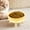 Yellow, variant on Fmbmuo Elevated Cat Feeders Chew Proof Plastic Green Non-Slip Elevated Cat Bowls, Large Easy to Clean Art Deco Pet Bowls, Indoor/Outdoor Use