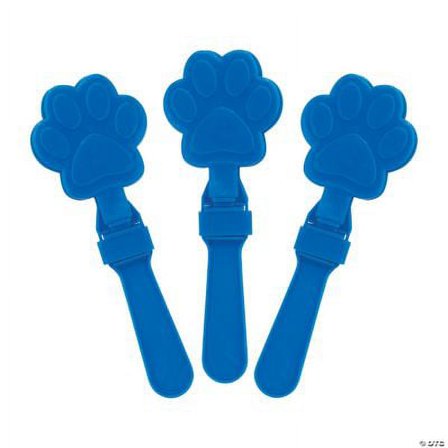 Paw-Shaped Clappers, Birthday, Toys, 12 Pieces