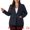 Navy Blue, variant on DARING DIVA Women's Plus Notched Lapel Long Sleeve Office Work Blazer Jacket 1X Khaki