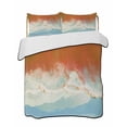 thumbnail image 2 of Orange Coastal Full Size Down Alternative Comforter, Lightweight Comforter Quilt Bedding Set with Pillow Shams Summer Beach Seaside Ocean Nautical All Seasons Bed Comforter Duvet Insert 78"x90", 2 of 7