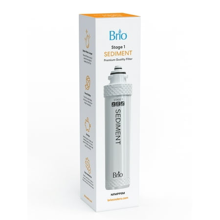 Brio Stage-1 Melt-Blown Polypropylene Sediment Replacement Water Cooler Filter Piece Count 1