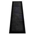 thumbnail image 4 of Rugsotic Carpets Handmade Rugs Hand Knotted Loom Runner 2'6''x8' Charcoal Black Wool for Indoor Use, 4 of 5