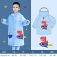 thumbnail image 5 of Siilsaa Toddler Raincoat Raincoats for Kids, Reusable Rain Ponchos with Hood and Sleeves Rain Coats for Boys and Girls Light Blue,10-12 Years, 5 of 5
