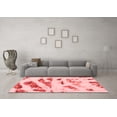 thumbnail image 3 of Ahgly Company Machine Washable Indoor Rectangle Abstract Red Modern Area Rugs, 4' x 6', 3 of 4