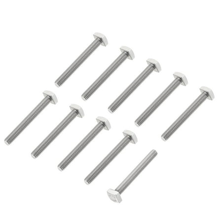 

Square Head Bolt 10 Pack M5x40mm 304 Stainless Steel Grade C Square Screws
