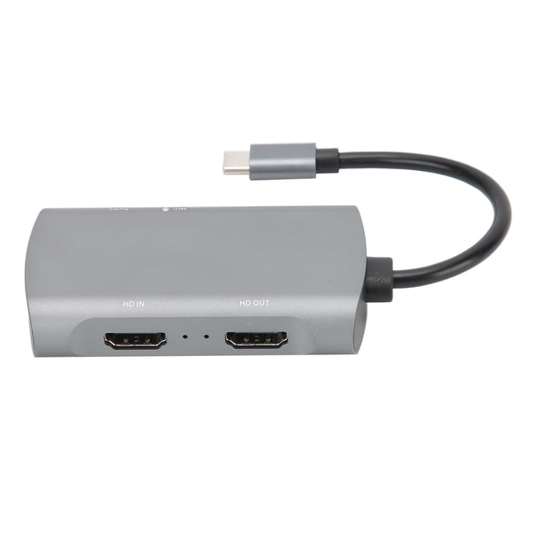 Tarjeta de captura de aleación de aluminio, tarjeta de captura de video, soporte de salida de bucle HDMI, para captura de audio de captura de video LHCER Descripción de la referencia