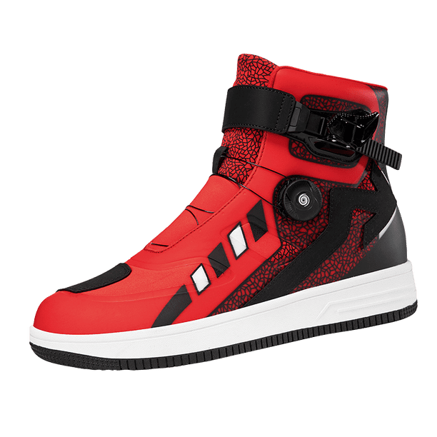 Botas De Moto Y Zapatos De Moto Para Todas Las Estaciones Para Hombre Y Mujer,Negro rojo,39