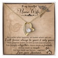 thumbnail image 4 of To My Beautiful Nurse Wife Forever Necklace w Message Card, 4 of 20