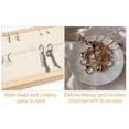 thumbnail image 5 of Unique Bargains Bamboo Wood Earrings Tray Stackable Storage Jewelry Tray Showcase Display Organizer for Earrings Beige, 5 of 8