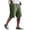 Army Green -BO21, variant on Inglocry Mens Shorts Corduroy Casual Shorts Relaxed Fit Elastic Waistband Drawstring Lightweight Comfort for Summer White L