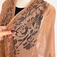 thumbnail image 6 of Lace Floral Shawls and Wraps for Women Evening Formal Dresses Wedding Bridal Shawl Scarf Ginger One Size, 6 of 6