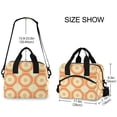 thumbnail image 2 of FORMRS Reusable Lunch Bag for Work School Leakproof Insulated Cooler with Adjustable Shoulder Strap, Orange Circle, 2 of 6