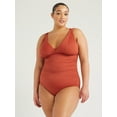 thumbnail image 4 of Time and Tru Women's and Women's Plus Plunge One Piece Swimsuit, Sizes XS-3X, 4 of 6