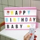 thumbnail image 1 of Caja de luz rosa con mensaje, ideal para decorar el hogar, el dormitorio o la oficina | Cuadro iluminado, regalo original para adolescentes y mujeres [Clase energética A+], 1 of 3