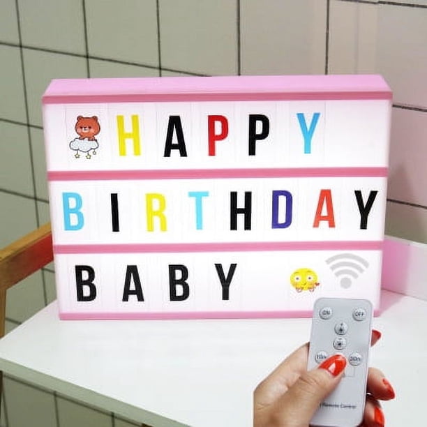 Caja de luz rosa con mensaje, caja de luz, decoración ideal para el hogar, dormitorio, oficina, tablero de luz, idea de regalo para adolescentes y mujeres, original Clase de eficiencia energética A+: Sailing Electrónica