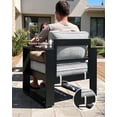 thumbnail image 6 of LayinSun 4 Piece Hight Back Aluminum Outdoor Furniture Set with Coffee Table, Modern Patio Conversation Sets, 6 of 8