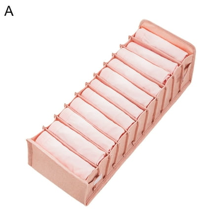 

huibaojia Underclothes Organizer Drawer Type Folding Portable Compartment Bra Underpants Underwear Storage Box for Home