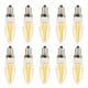thumbnail image 4 of 10 bombillas de filamento largo E12 de 3 W, CA 110 V, para lámpara de techo, color blanco cálido, 4 of 10