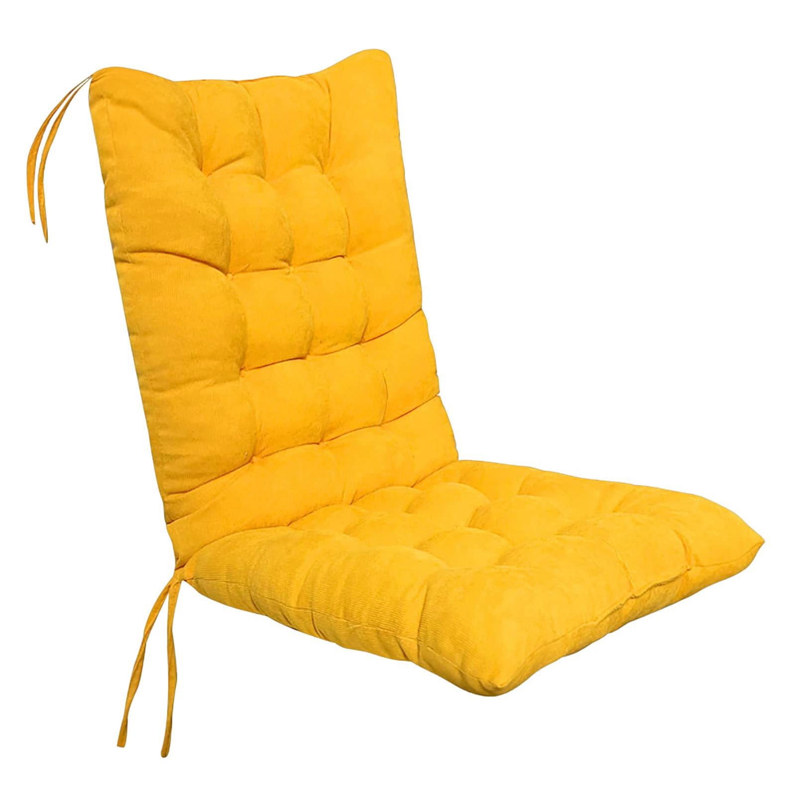 Rocking Chair Seat Cushion Nonslip Chair Pads for Home Office(Yellow