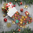 thumbnail image 6 of Coolnut Colorful Daisy Christmas Stockings 1PCS,Big Xmas Stockings Gift Decorations and Party Supplies,Used for Fireplace Decoration Socks Christmas Tree Decoration, 6 of 7