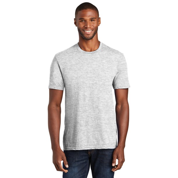 Port & Company - Port & Co Adult Male Men Crew Neck Plain Short Sleeves ...