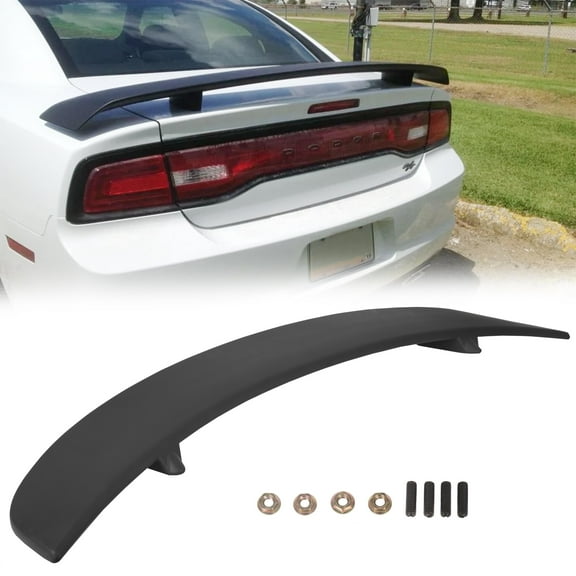 Rear Trunk ABS Factory Spoiler Wing For 2011-2020 Dodge Charger  Matte Black