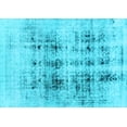 thumbnail image 1 of Ahgly Company Indoor Rectangle Abstract Light Blue Modern Area Rugs, 4' x 6', 1 of 4