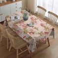 thumbnail image 2 of Pioneer Flower Floral Print Pattern Rectangle Tablecloth 60"x84",Waterproof Polyester Rectangle Table Cloth, Wipeable Spillproof Polyester Tablecloth for Dining, Camping, Indoor and Outdoor, 2 of 5