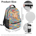 thumbnail image 7 of Jeiento 16 Inch Kids School Backpack for Elementary Boys Girls Funny Capybara Lightweight Backpack with Multiple Pockets for Back to School Casual Purse, 7 of 7