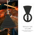 thumbnail image 3 of OULII Durable Black Rubber Drum Set Mute Pad Practical Muffler for Drum Set Practice, 3 of 8