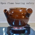 thumbnail image 2 of Clay Teapot 1.8L Casserole Traditional Chinese Herbal Porridge Soup Clay Pot for Cooking Microwave Oven Open Flame Safety, 2 of 8