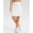thumbnail image 2 of 20" Athletic Tennis Skort for Women with Pockets - 2-in-1 Golf Skirt with Built-in Shorts, Comfortable Stretch Fabric, Knee Length for Tennis, Golf, Running, 2 of 7