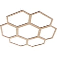 thumbnail image 2 of 28"OD x 9 7/8"ID x 3/8"T Florin Wood Fretwork Pierced Ceiling Medallion, Alder, 2 of 3