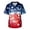 Deep Red, variant on 4th Of July Scrubs Top for Men Regular Fit Patriotic V-Neck Short Sleeve Graphic Printed Scrub Tops 2026 Summer Comfort Stretchy Work Uniform with Pockets Red XXL