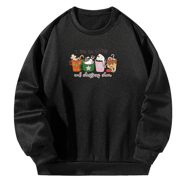 Sudadera de dibujos animados para mujer, ropa de otoño para hacer ejercicio en la oficina M