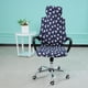 thumbnail image 5 of Fundas extraíbles para silla de oficina, protector de sillón, funda de asiento para silla gaming Azul oscuro, 5 of 8