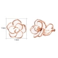 thumbnail image 3 of Yoursfs White Rose Flower Clip on Earrings for Women Not Pierced Ear Rose Gold Plated Clip Earring Elegant Womes Jewelry Gifts, 3 of 4