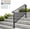 Matte Black, variant on JOYMOR Handrails for Outdoor Steps,  Wrought Iron Hand Rail Stair Railing Kit, Stair Handrail Fits 1 to 5 Steps, 1 to 2 Steps