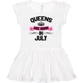 thumbnail image 3 of Inktastic Queens Are Born in July Girls Baby Dress, 3 of 5