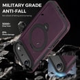 thumbnail image 6 of Dteck for iPhone Air Case, Card Holder RFID Blocking Flip Leather Case for iPhone Air, Magnetic Ring Stand Compatible with MagSafe, Full Body Protection Shockproof for Men Women,Purple, 6 of 8
