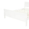 thumbnail image 6 of Full Size Solid Wood Platform Bed with Headboard & Footboard, Classic Floor Bed Frame with Wear-Resistant Finish, White, 6 of 7