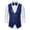Blue, variant on Mens Vest, Slim Fit Suit Vest with Bow Tie for Business, Wedding (Shirt Not Included) Chaleco Para Hombre Silver S