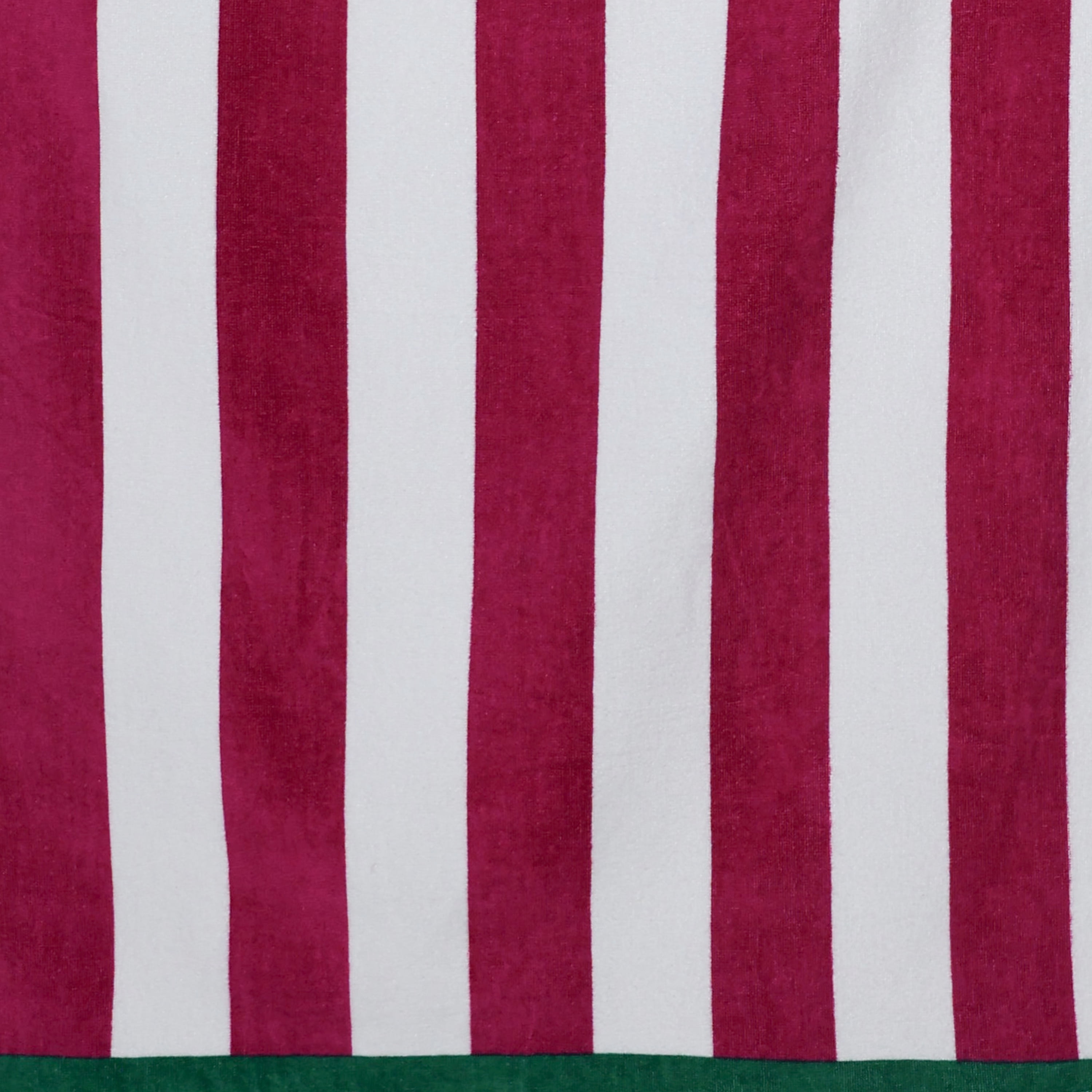 Printed Cabana Razz Beach Towel, Soft Absorbent Cotton, 30 x 60 Inches