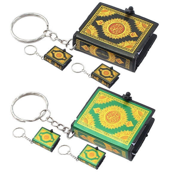 MLINS  6 Pcs Bible Book Keychain Novelty Rings Bulk Keychains Gifts Keyring