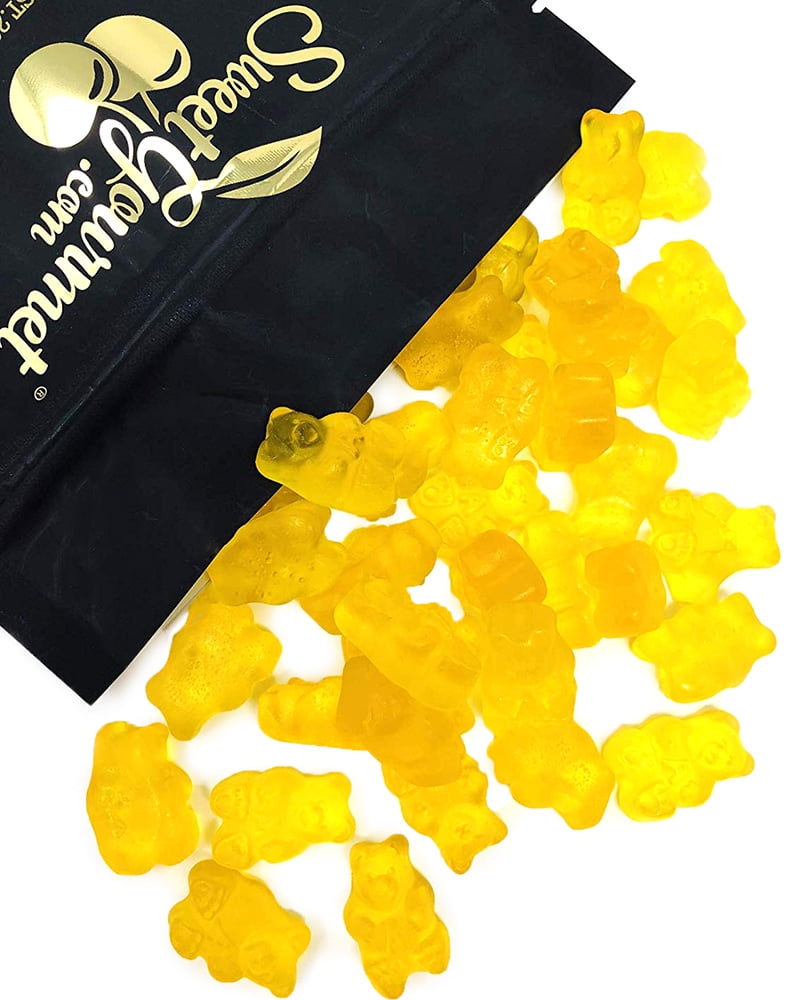 SweetGourmet Gummy Candy Tropical Yellow Mango Gummi Bears 2 pounds