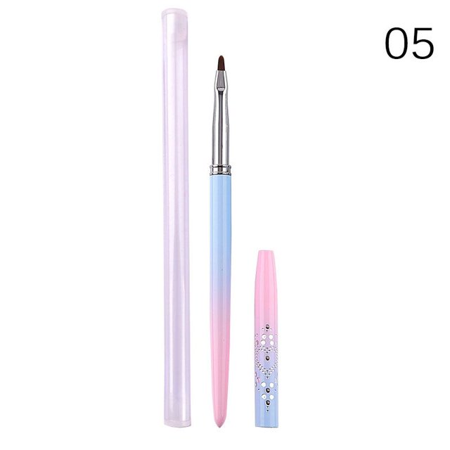 1/3/5 Uds Nail Art Liner pincel de rayas francesas pinceles de Gel UV pintura dibujo manicura pluma herramientas Gao Jinjia LED